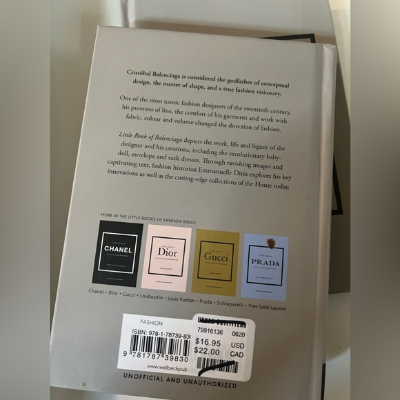 Anthropologie “Little Book Of Balenciaga” Book, NEW - Picture 4 of 4